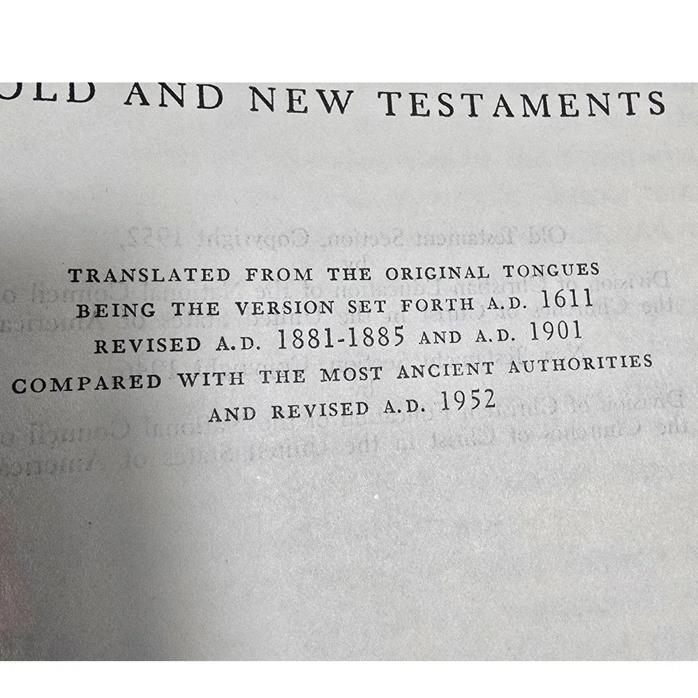 1953 Holy Bible‎ Revised Standard Version RSV Thomas Nelson & Sons Hardcover